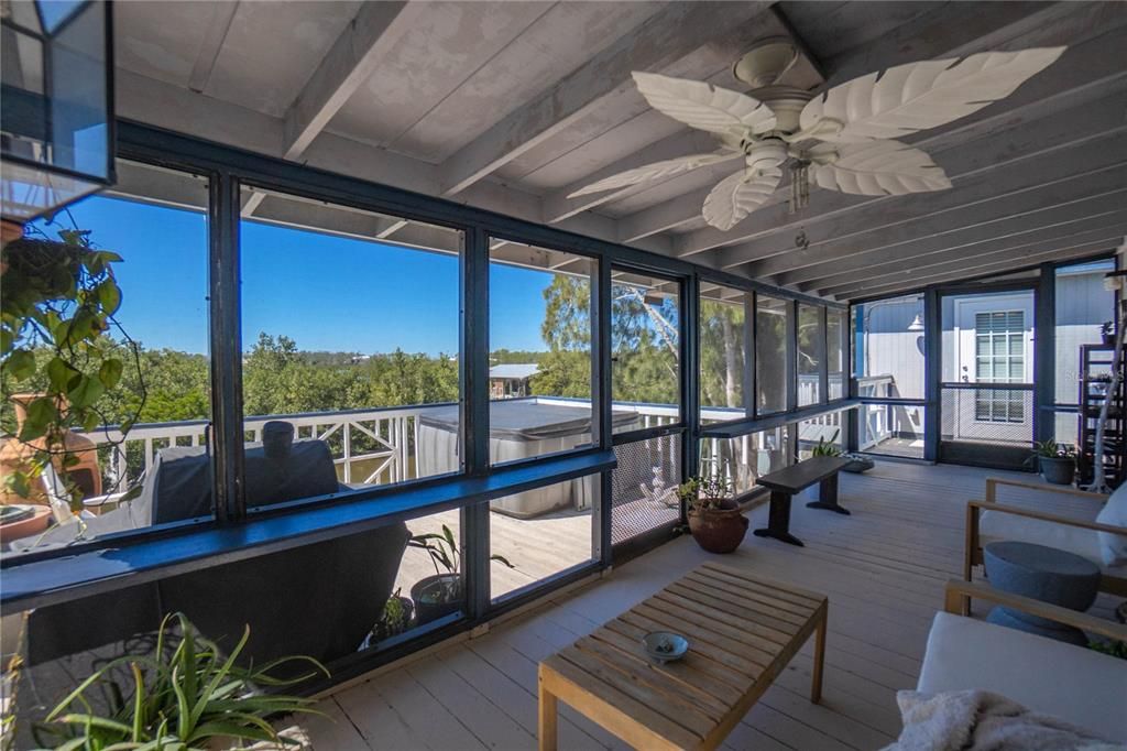 Interior, Sun Room, Wood Texture Flooring