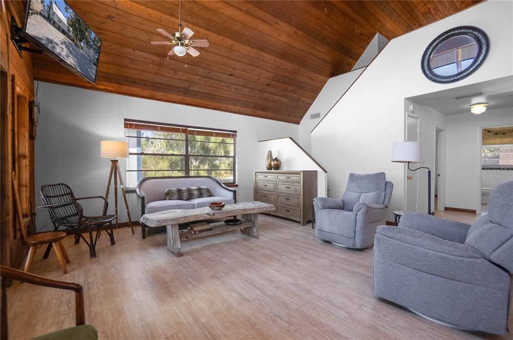 Interior, Living room, Wooden Ceilings, Wood Texture Flooring