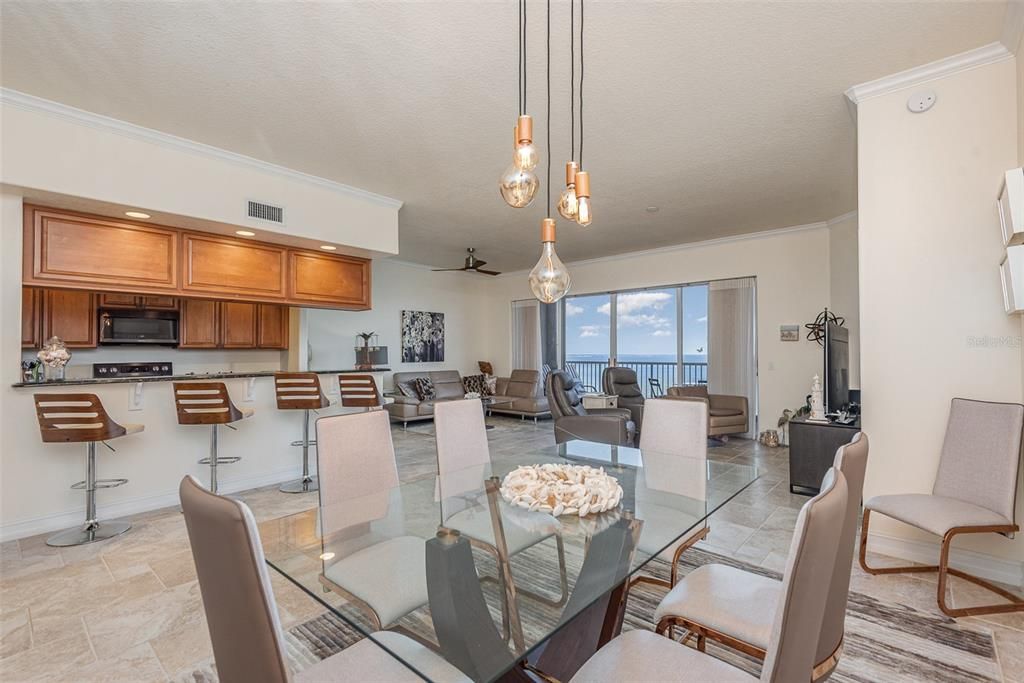 Dining room, Interior, Kitchen, Living room, Pendant Lights, Recessed Lighting, Water