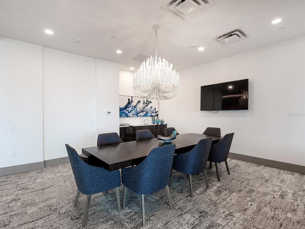 Chandelier, Dining room, Interior, Recessed Lighting