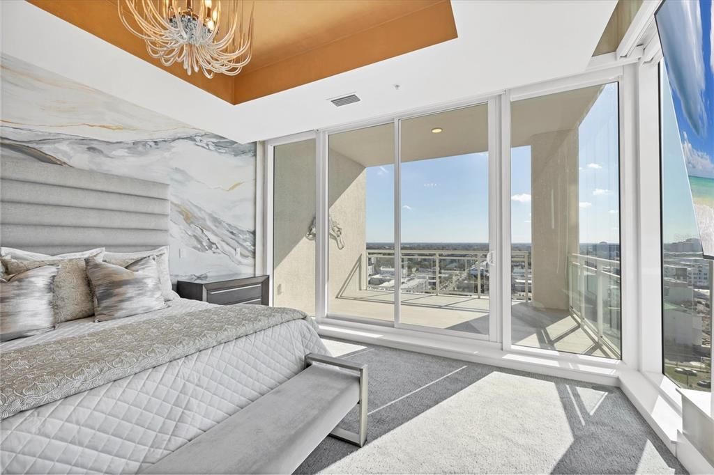 Bedroom, Chandelier, Interior