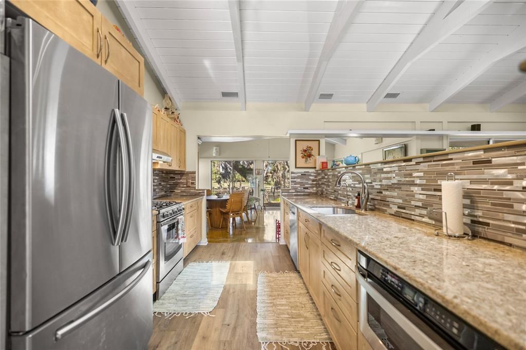 Dining room, Interior, Kitchen, Wood Texture Flooring