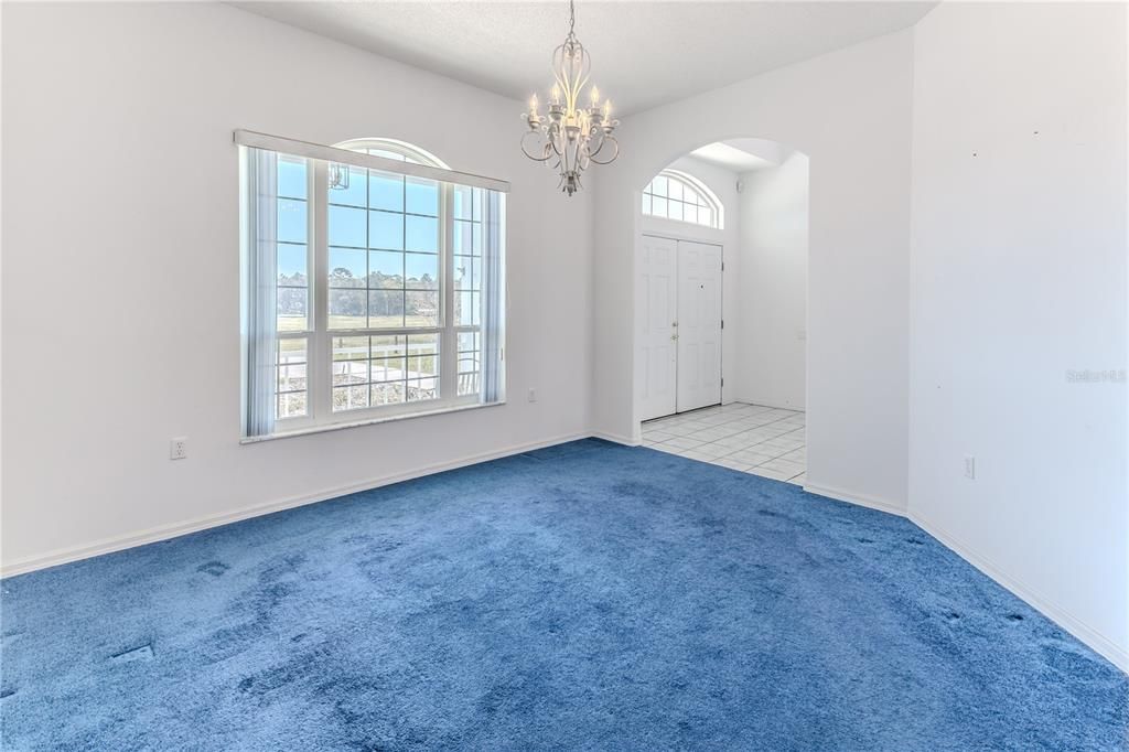 Chandelier, Empty room, Interior
