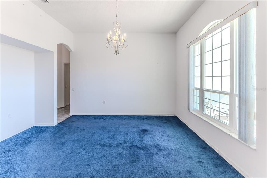 Chandelier, Empty room, Interior