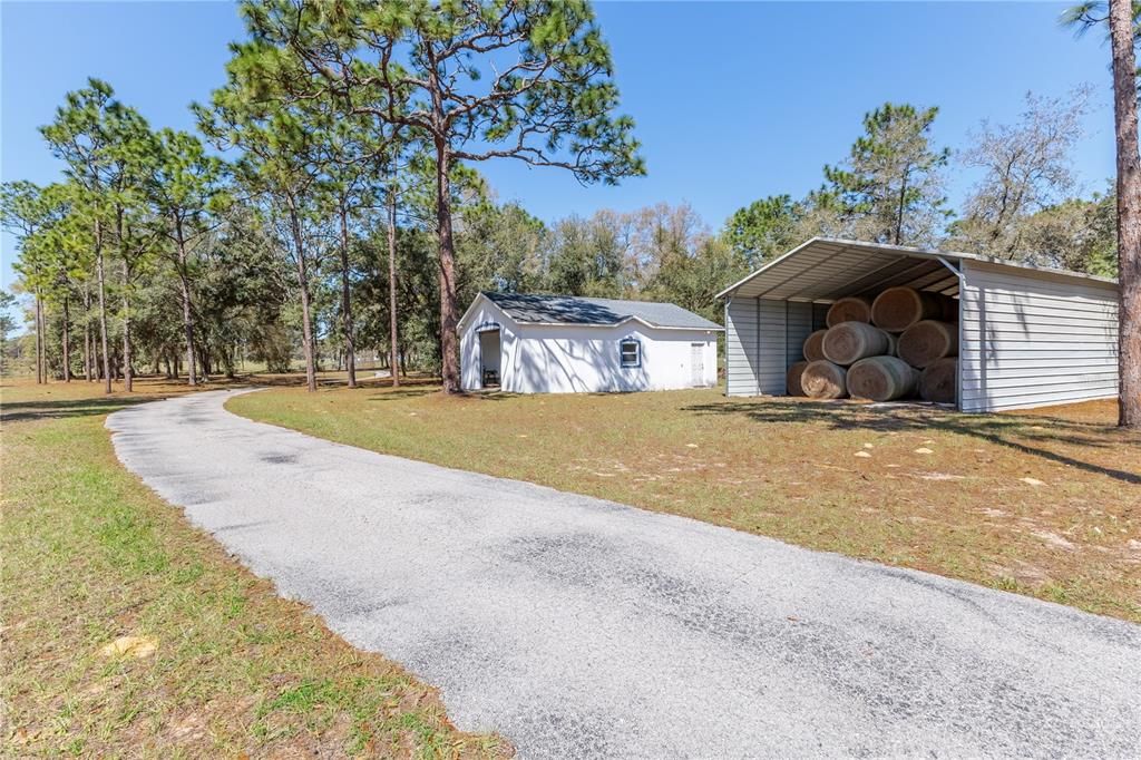 Backyard, Detached Garage, Exterior