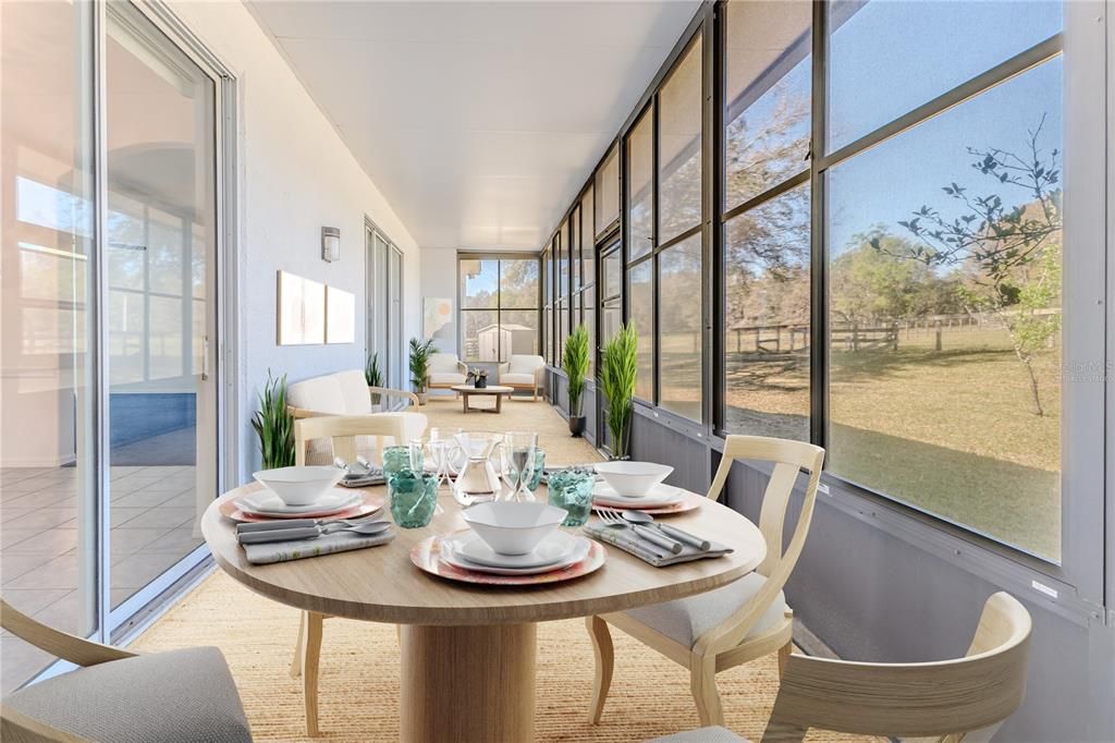 Dining room, Interior, Sun Room