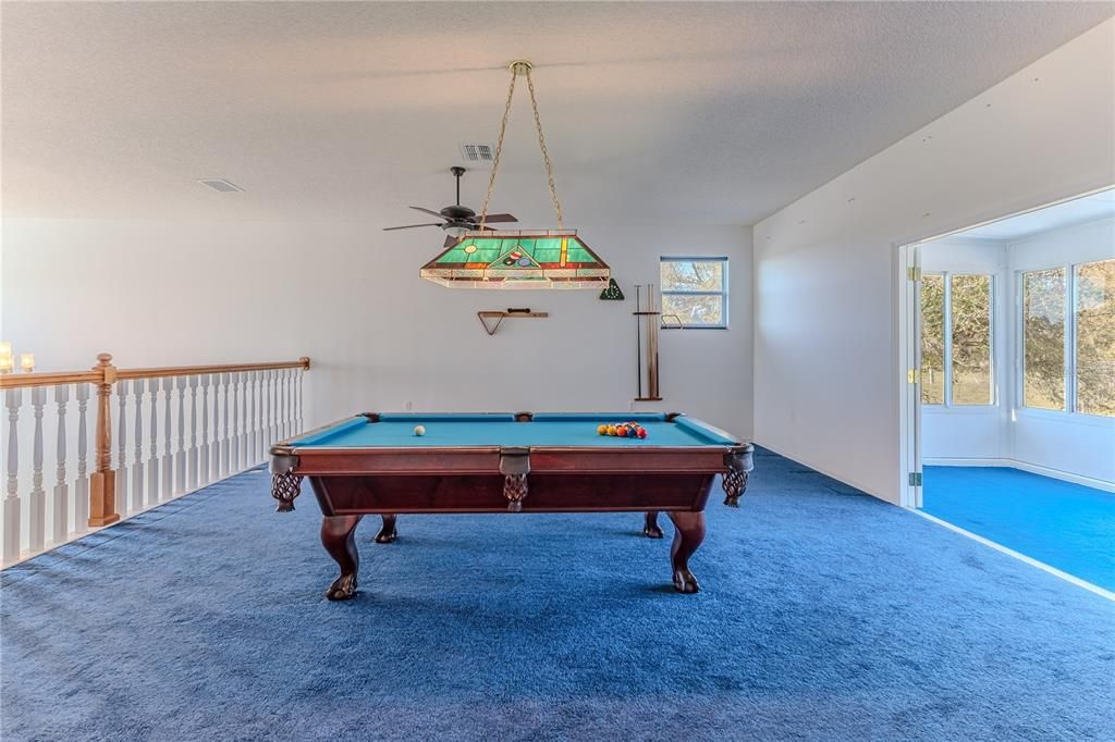 Billiard Table, Game Room, Interior