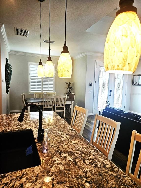 Dining room, Interior, Kitchen, Pendant Lights