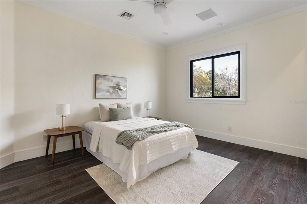Bedroom, Interior, Wood Texture Flooring