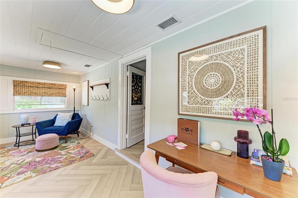 Home Office, Interior, Wood Texture Flooring