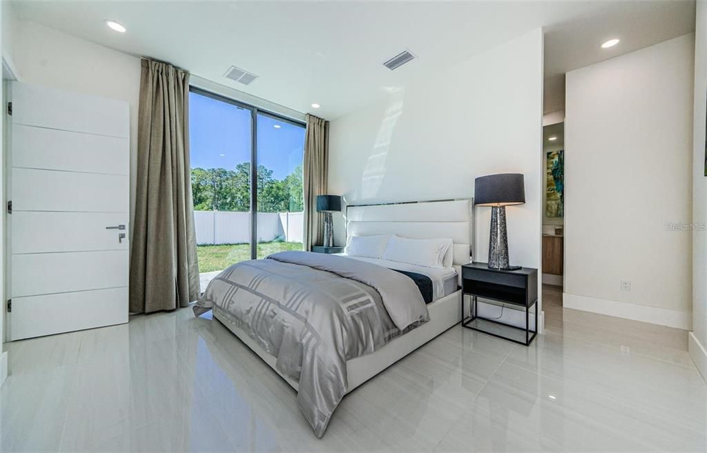 Bedroom, Interior, Recessed Lighting