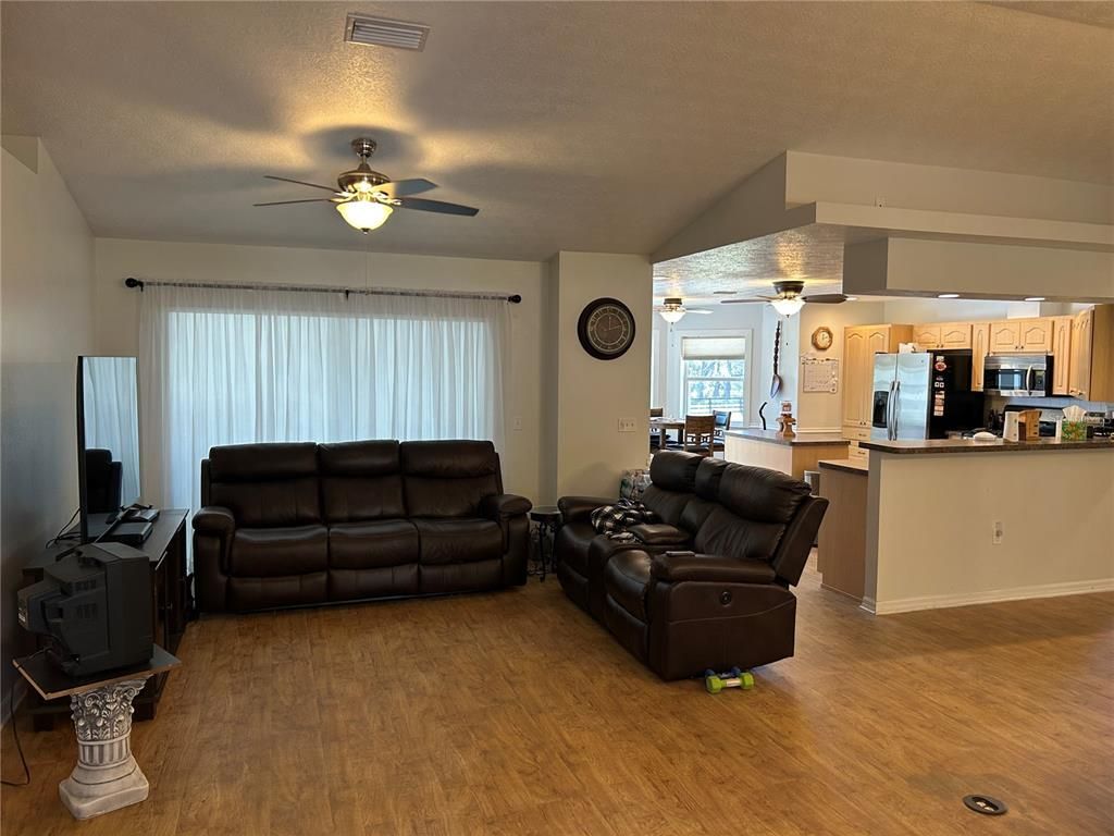 Interior, Kitchen, Living room, Wood Texture Flooring