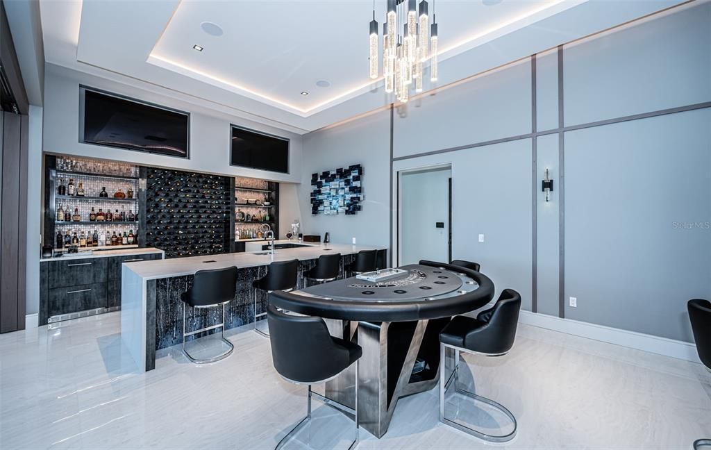 Game Room, Interior, Pendant Lights, Recessed Lighting