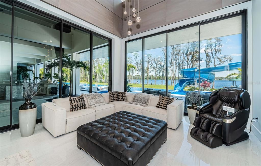 Interior, Living room, Pendant Lights, Water