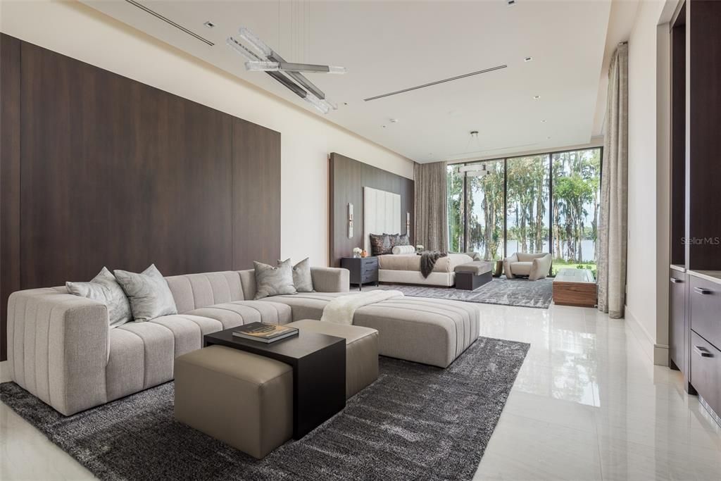 Interior, Living room, Recessed Lighting