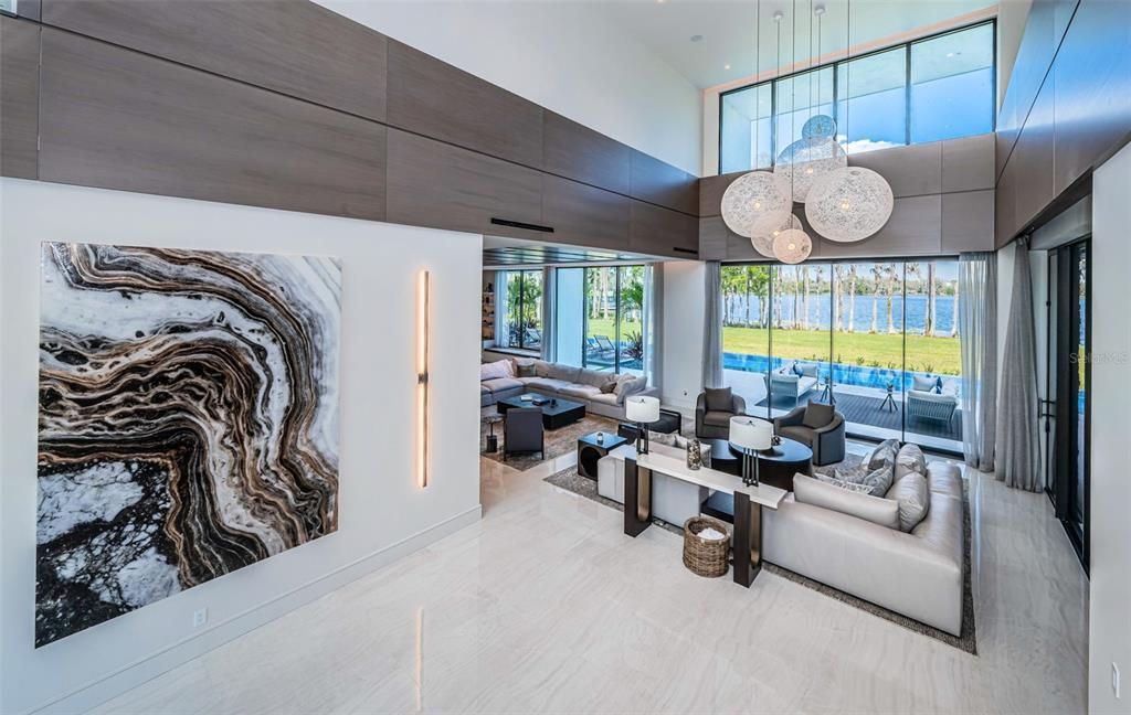 Interior, Living room, Pendant Lights, Recessed Lighting