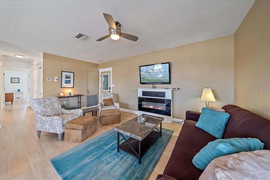 Fireplace, Interior, Living room, Wood Texture Flooring