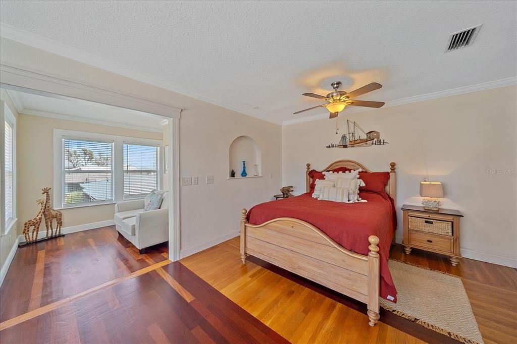 Bedroom, Interior, Wood Texture Flooring
