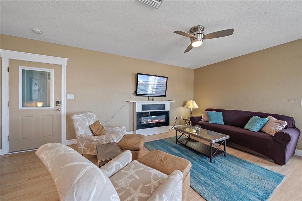 Fireplace, Interior, Living room, Wood Texture Flooring