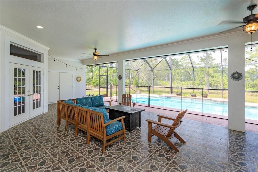 Glass Ceilings, Interior, Pool, Recessed Lighting, Sun Room