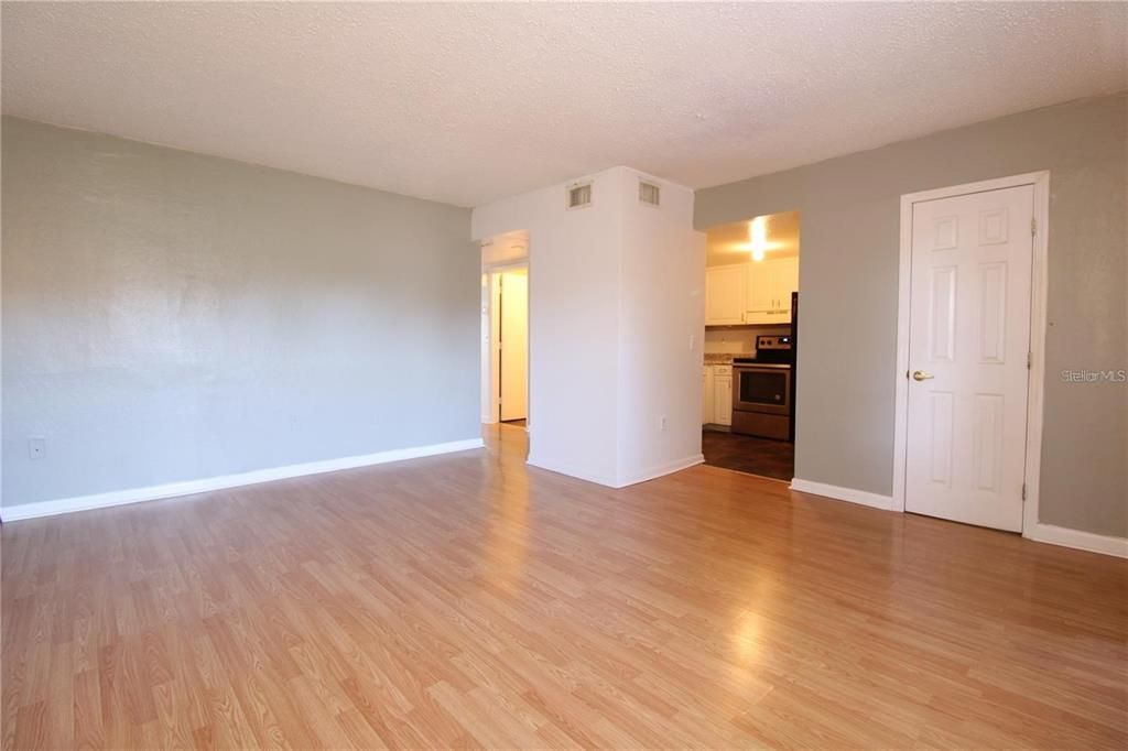 Empty room, Interior, Kitchen, Wood Texture Flooring