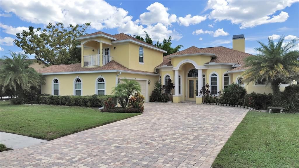 Backyard, Exterior, Facade, Mediterranean