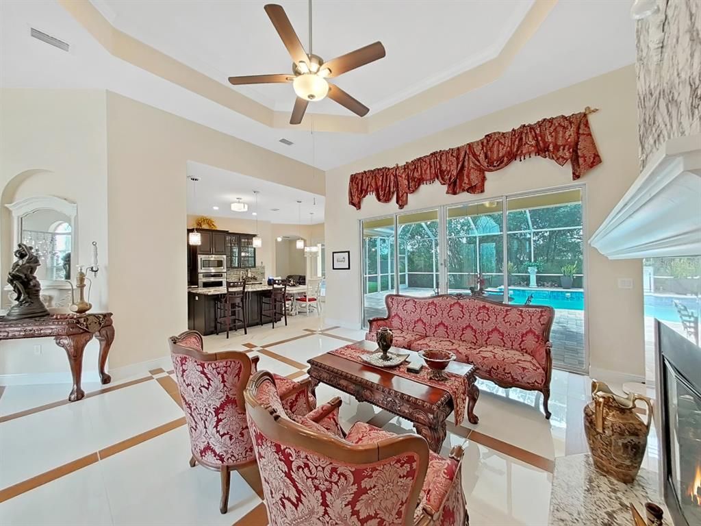 Interior, Kitchen, Living room, Pendant Lights, Stainless Steel Appliances