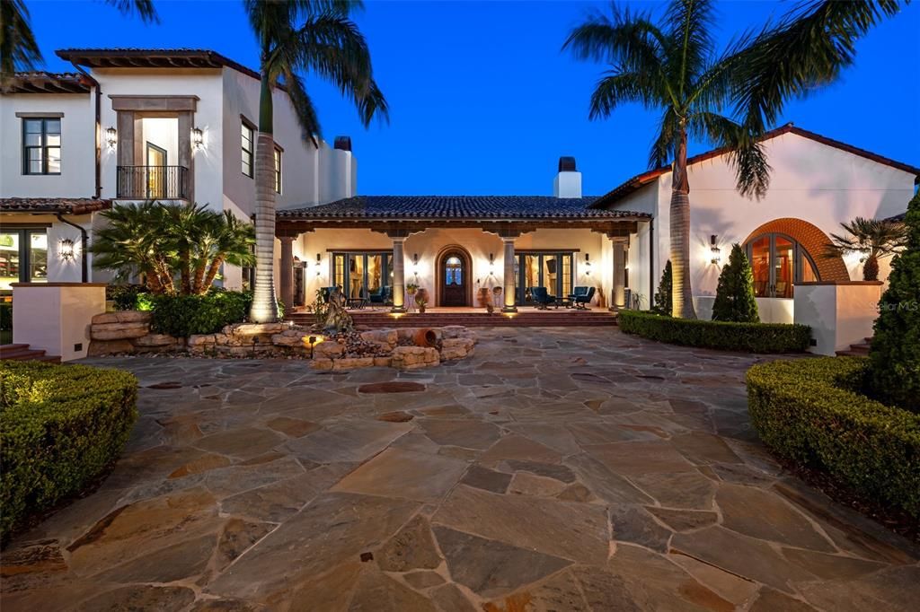 Backyard, Exterior, Facade, Mediterranean