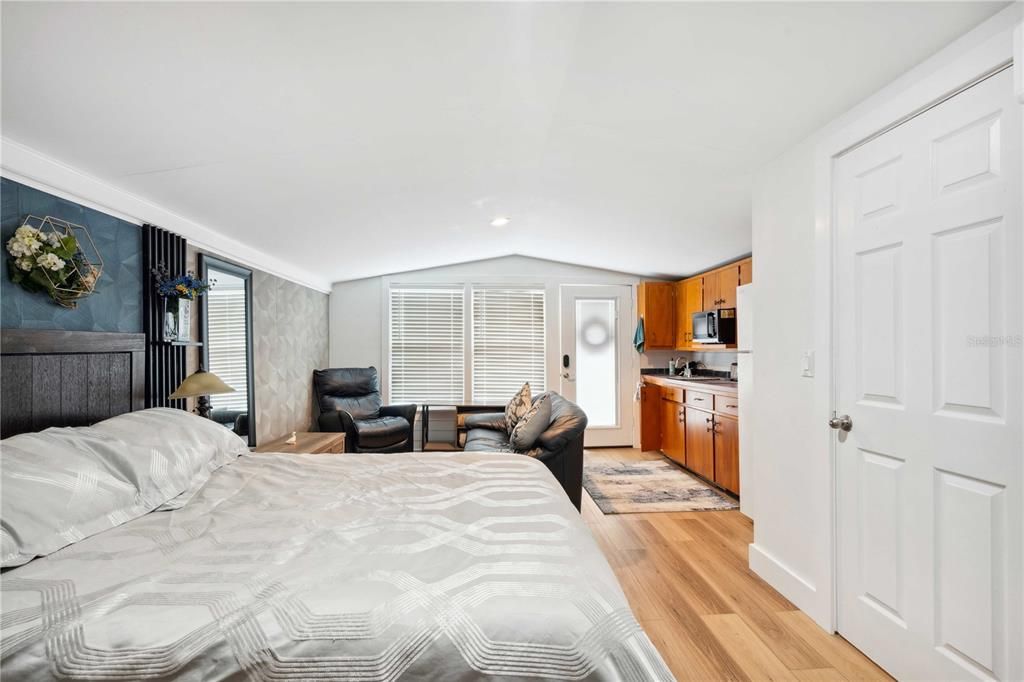 Bedroom, Interior, Wood Texture Flooring