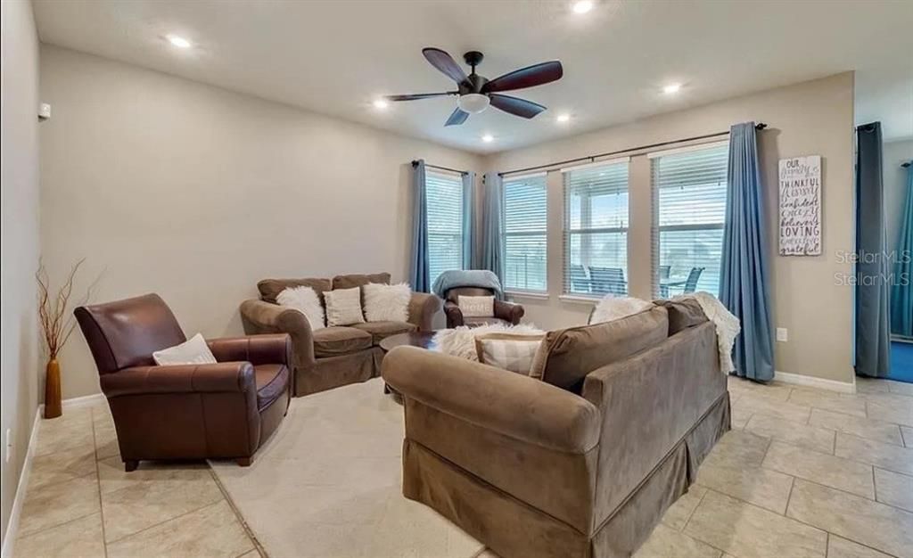 Interior, Living room, Recessed Lighting