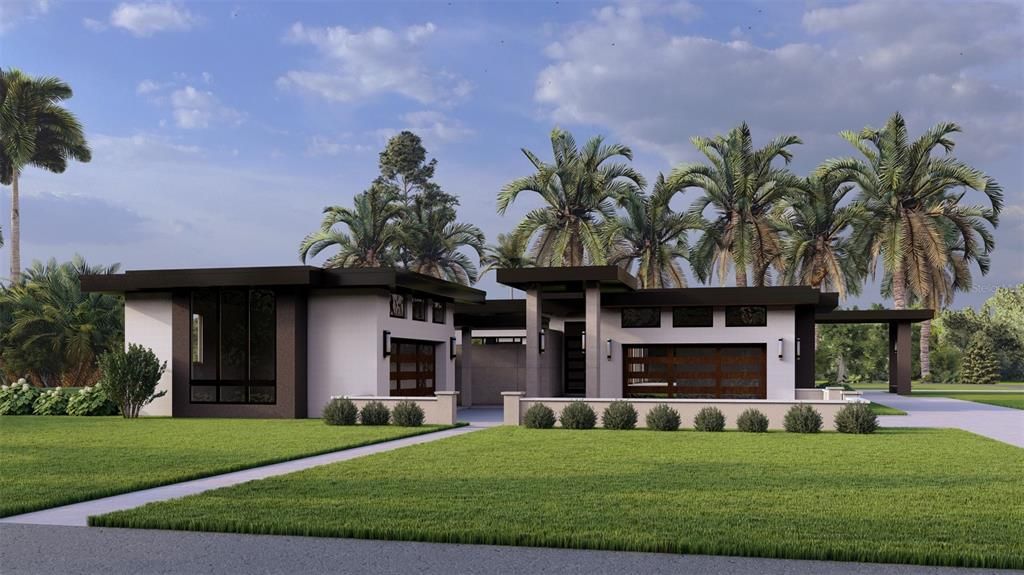 Attached, Backyard, Exterior, Facade, Modern