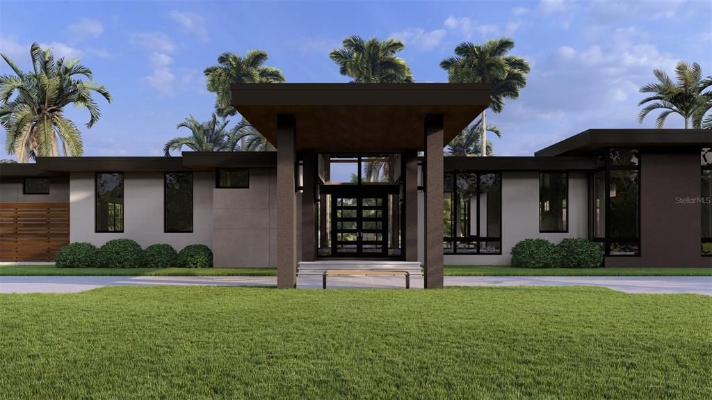 Backyard, Exterior, Facade, Modern