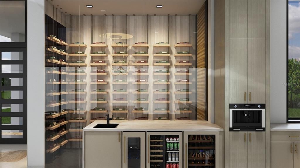 Interior, Pendant Lights, Wine Storage