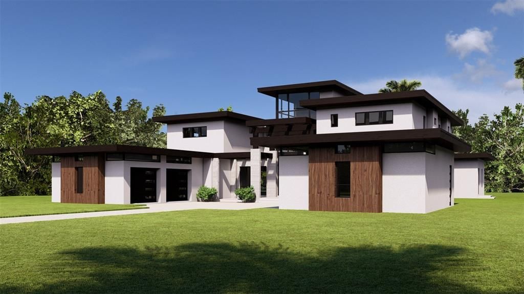 Backyard, Exterior, Facade, Modern