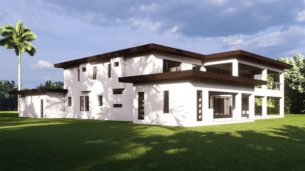 Backyard, Exterior, Facade, Modern