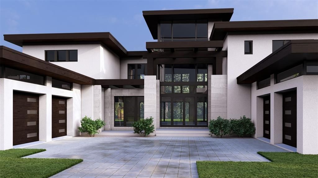 Attached, Exterior, Facade, Modern