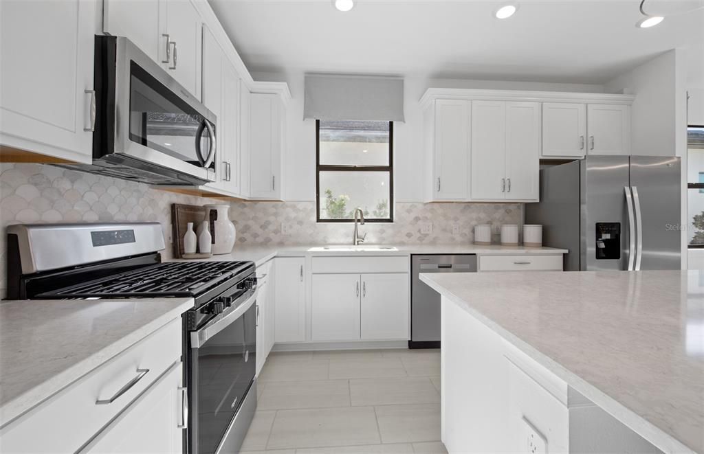 Interior, Kitchen, Recessed Lighting, Stainless Steel Appliances