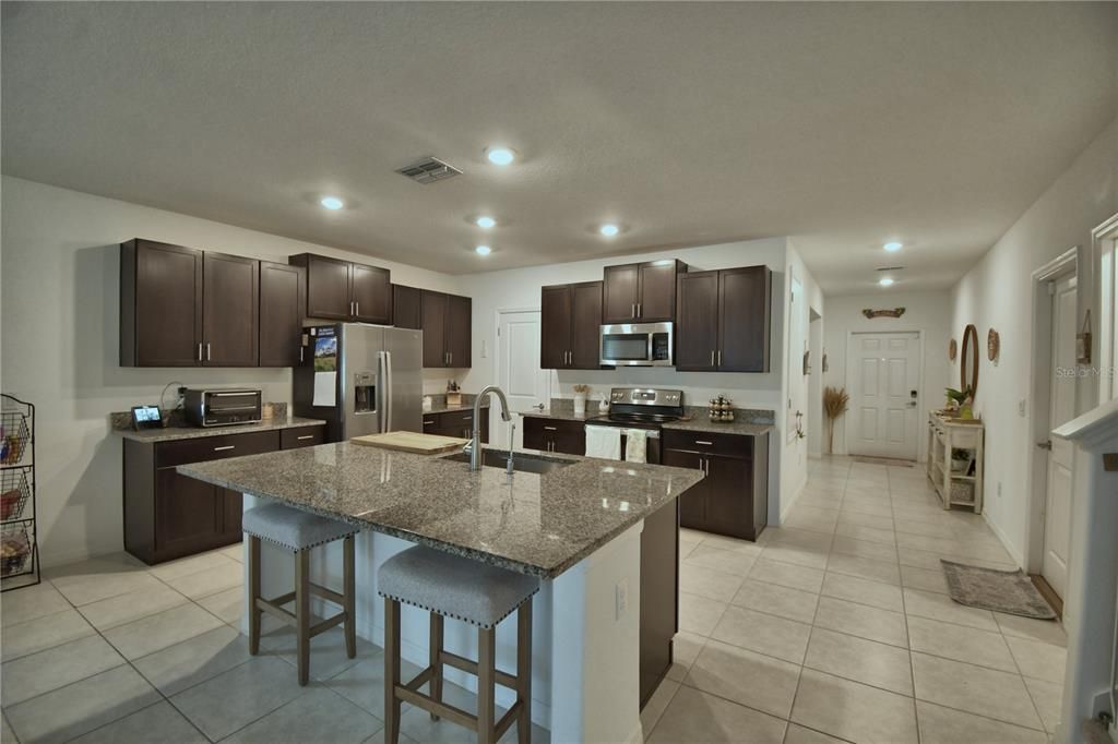 Interior, Kitchen, Recessed Lighting, Stainless Steel Appliances