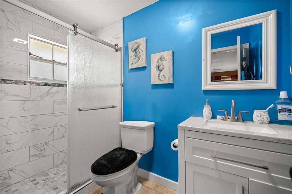 Bathroom, Interior, Marble Walls