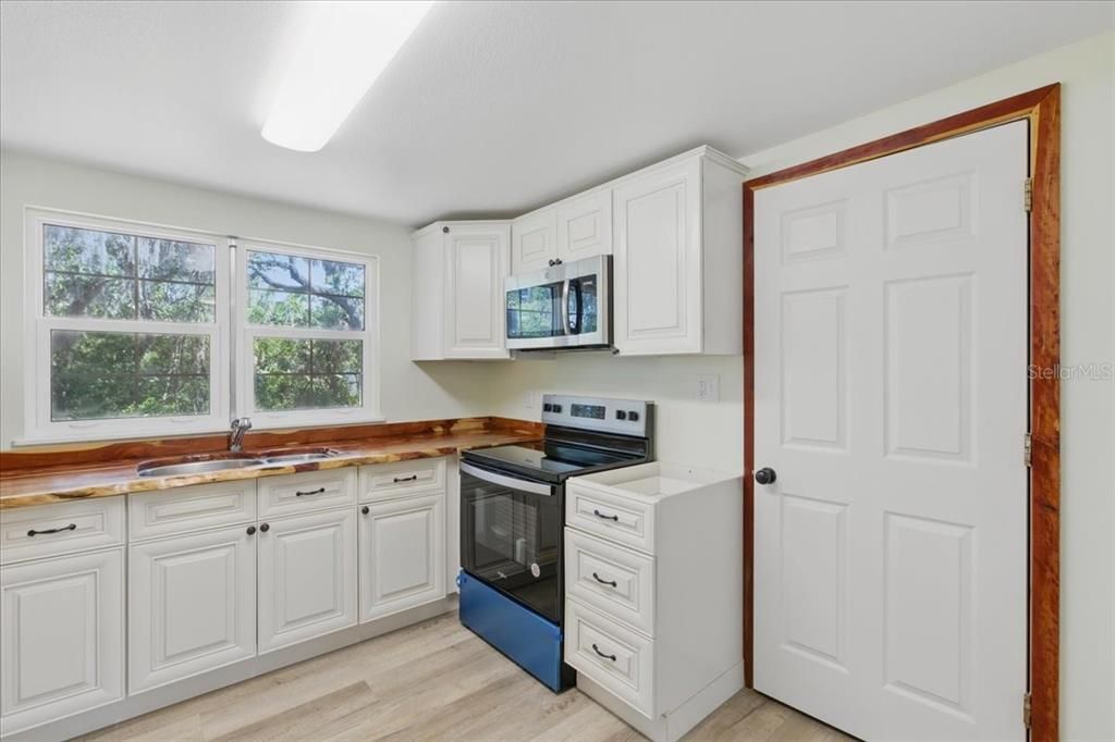 Interior, Kitchen, Wood Texture Flooring