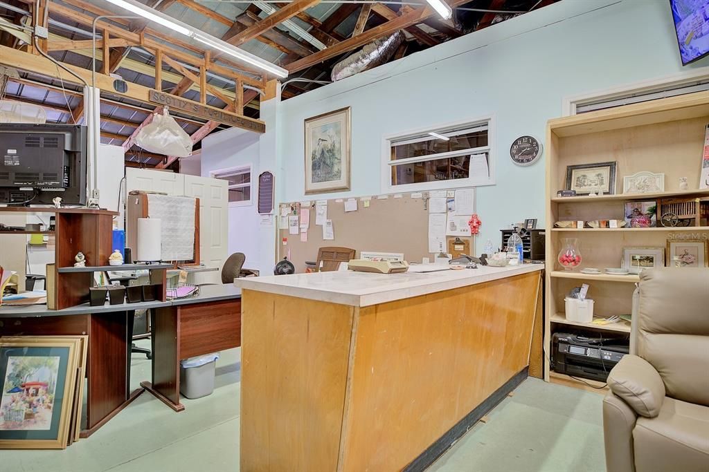 Home Office, Interior, Wooden Beams