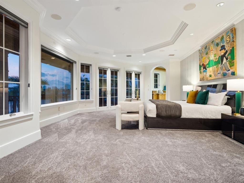 Bedroom, Interior, Recessed Lighting