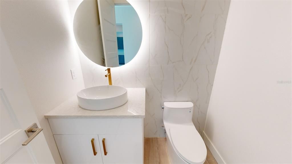 Bathroom, Interior, Marble Walls