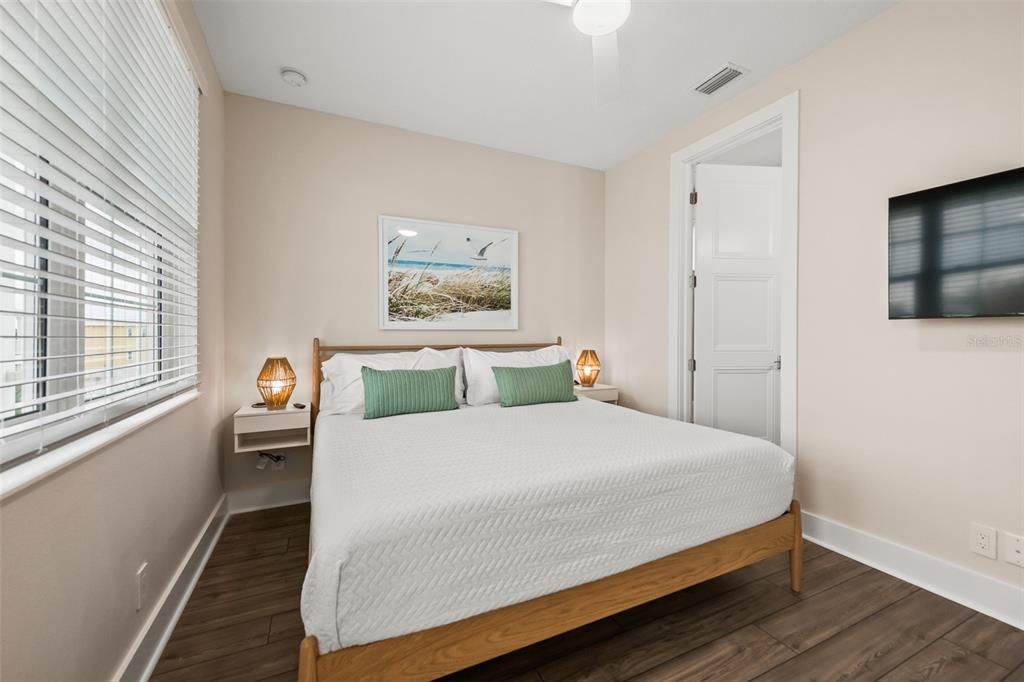 Bedroom, Interior, Wood Texture Flooring