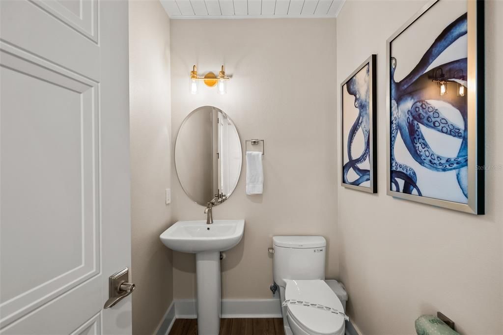 Bathroom, Interior, Wood Texture Flooring