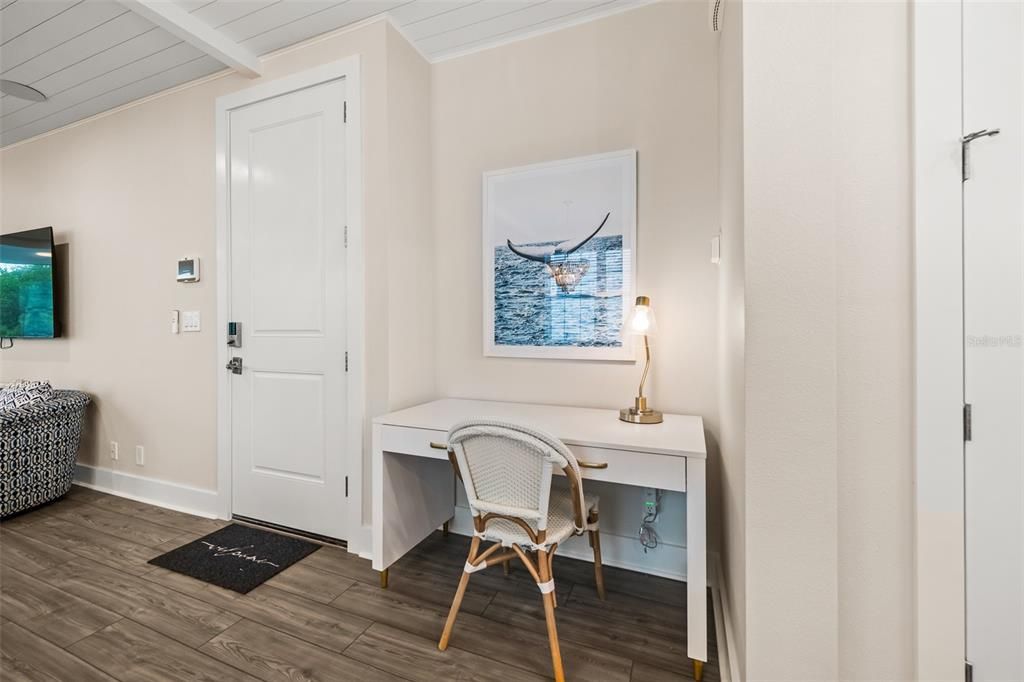 Home Office, Interior, Wood Texture Flooring