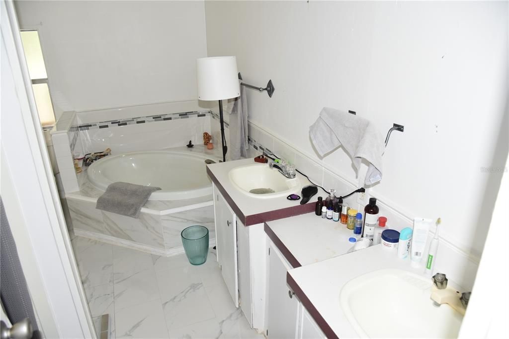 Bathroom, Dual Sink Vanities, Interior, Marble