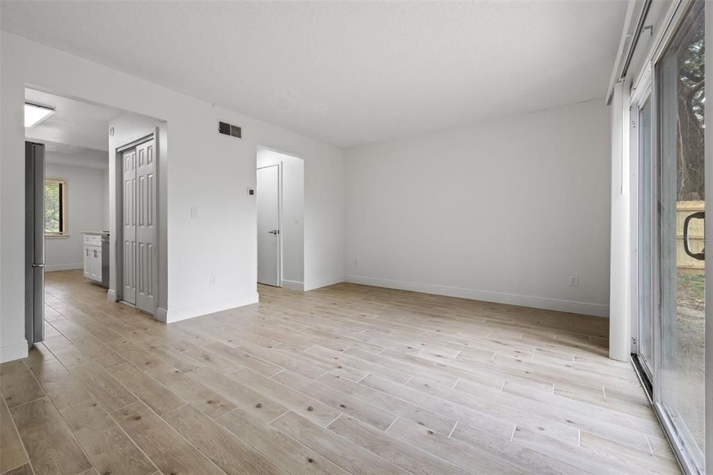 Empty room, Interior, Wood Texture Flooring