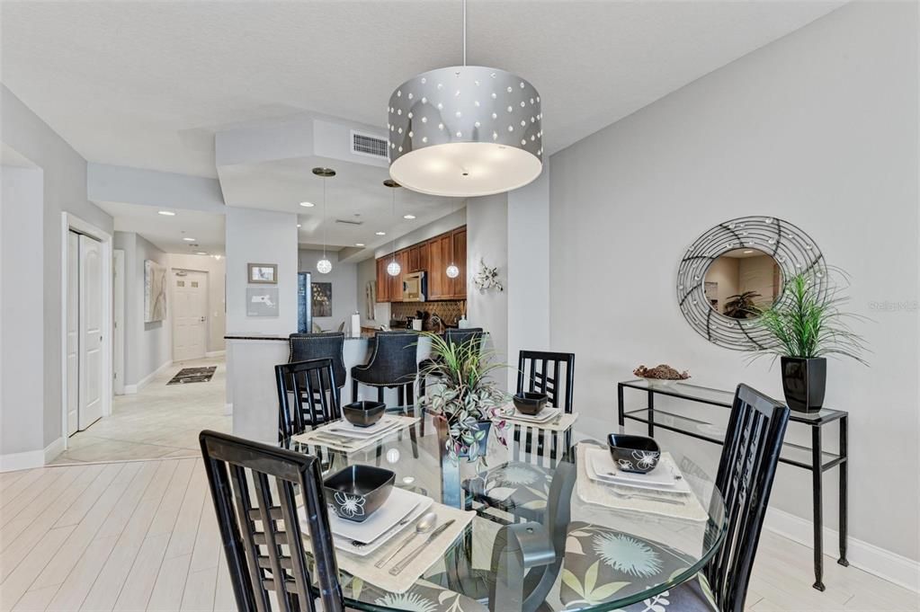 Dining room, Interior, Kitchen, Pendant Lights, Recessed Lighting