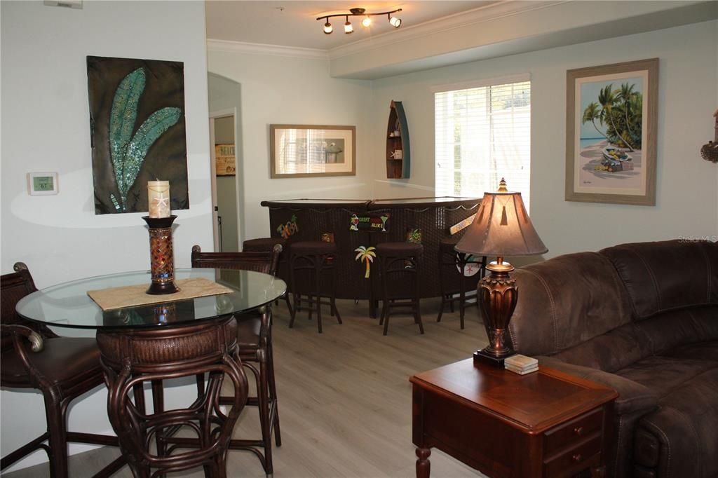 Dining room, Interior, Wood Texture Flooring